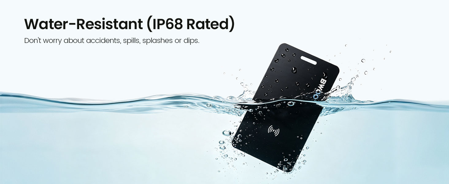 BWOO Smart Tracker Card with IP68 Protection