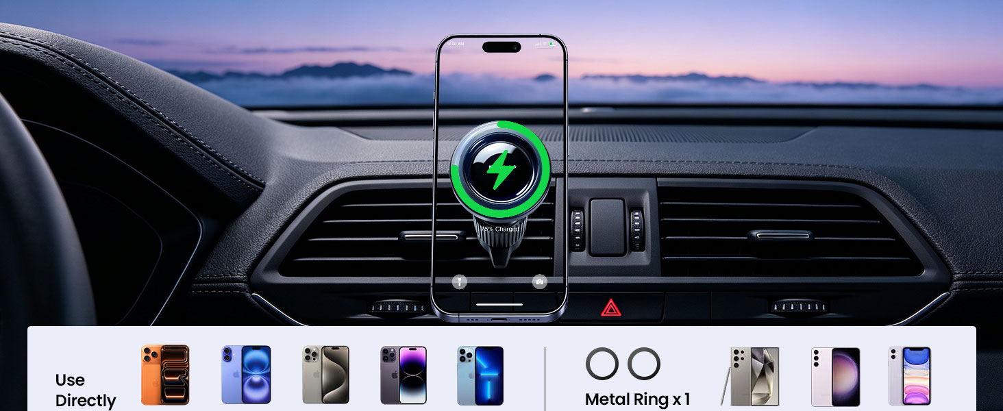 BWOO Universal Magnetic Air Vent Car Phone Holder