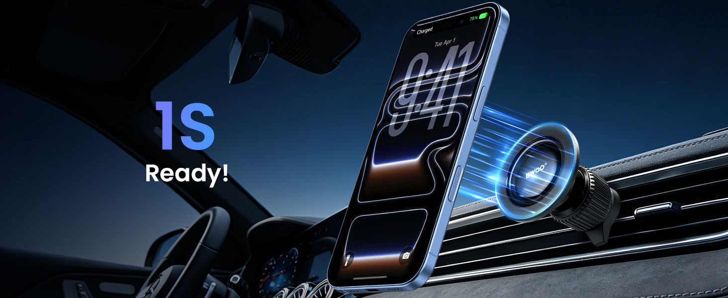 Hands-Free Magnetic Phone Holder for Driving