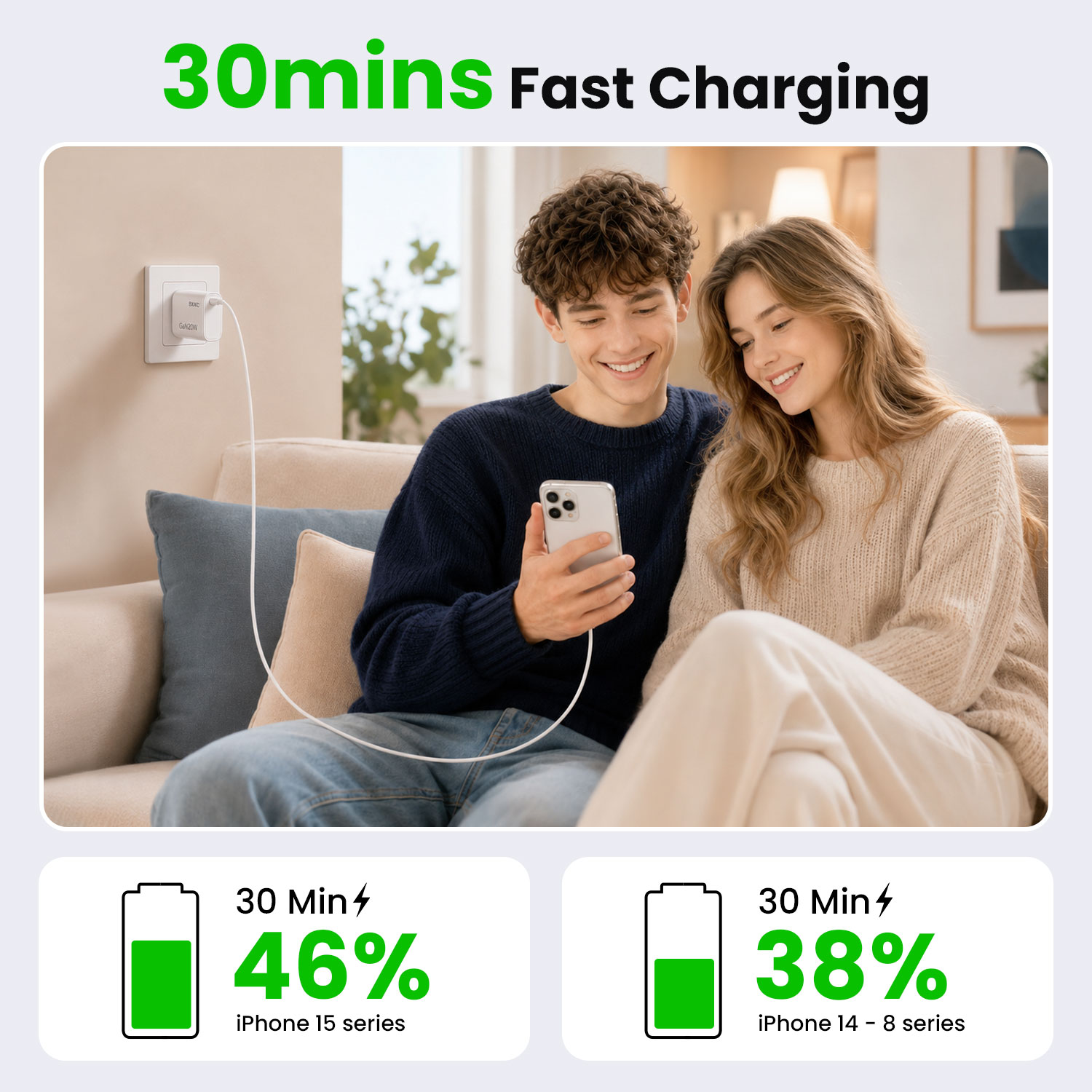 BWOO 20W USB-C PD Fast Charger