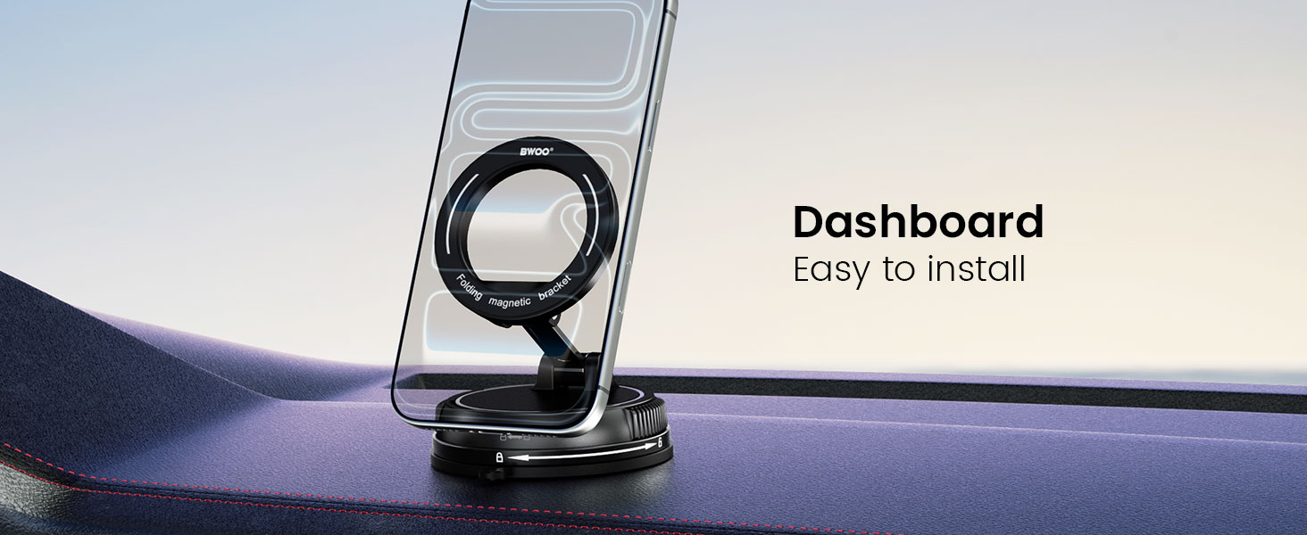 Adjustable Magnetic Phone Mount for Car Dashboard