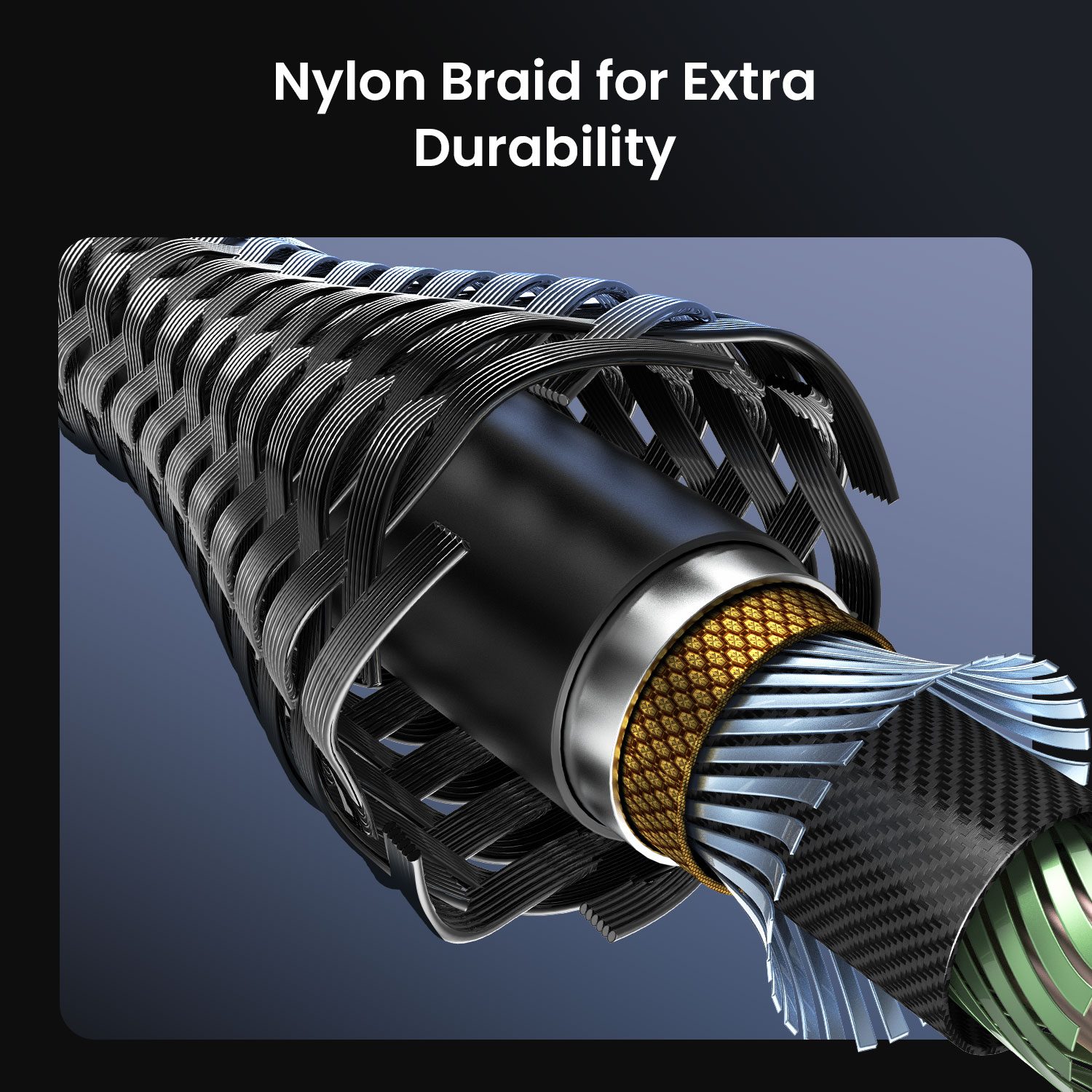 Durable Nylon Braided 65W USB-C Cable