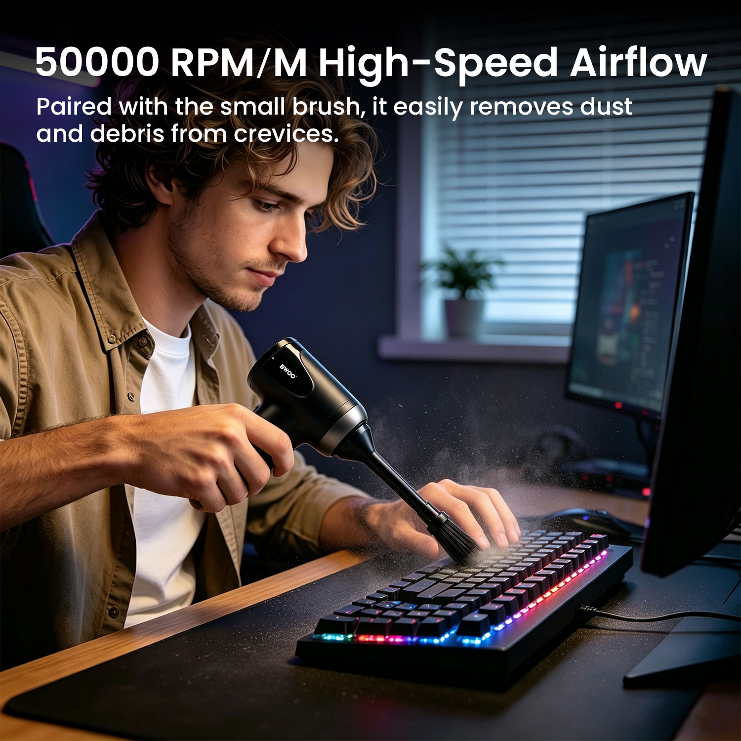 50000RPM Mini Blower and Vacuum Cleaner