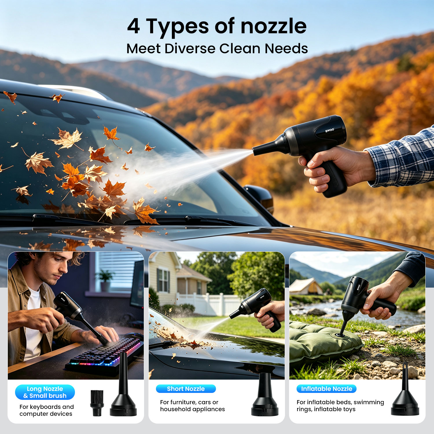 Portable Blower for Car and Household Cleaning