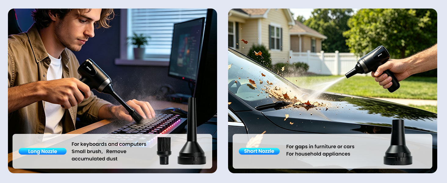 Long Nozzle for Keyboard and Computer Cleaning
