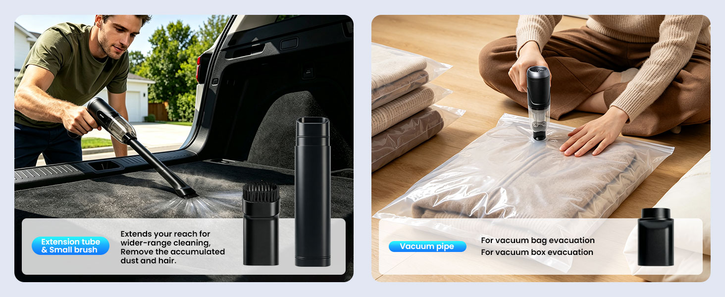 Vacuum Pipe for Storage Bag and Box Evacuation