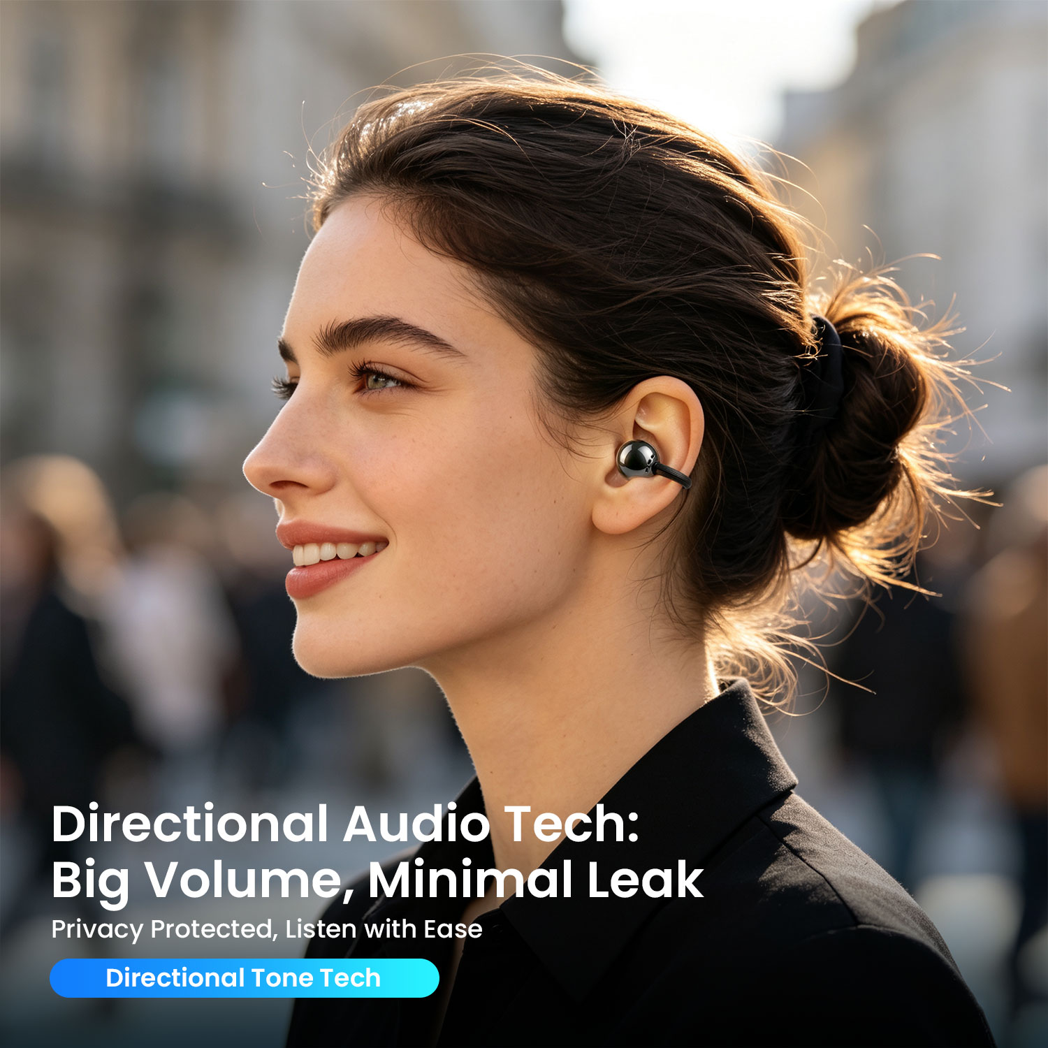 Open-Ear Earphones with Minimal Sound Leakage