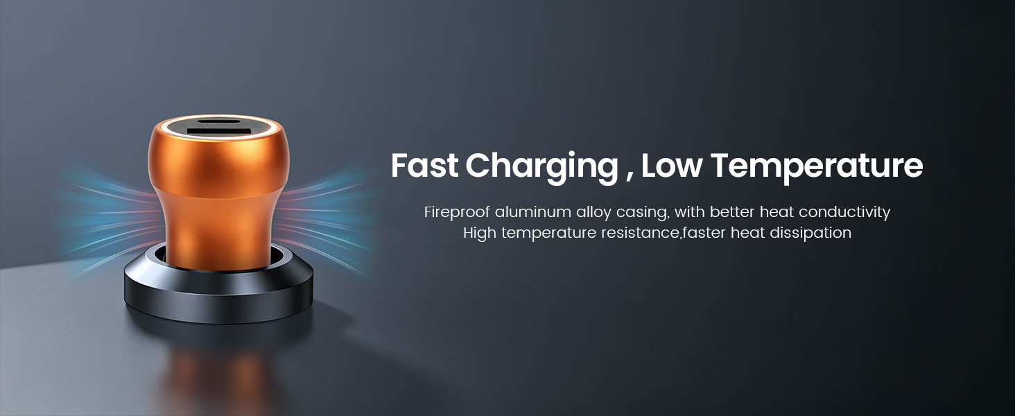 Car Charger with Efficient Heat Dissipation