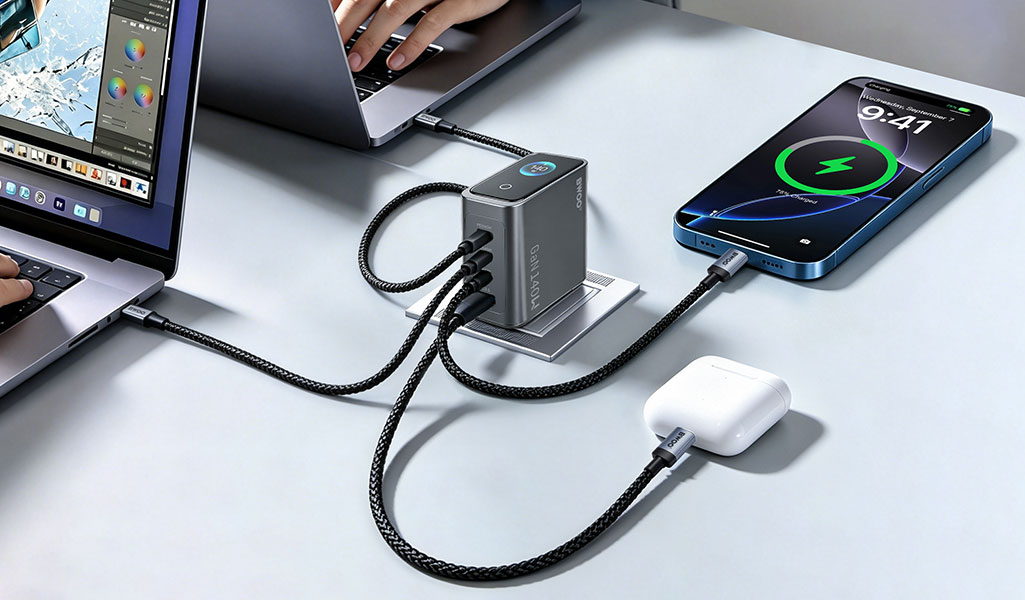 multi ports smart display GaN charger for desktop.jpg